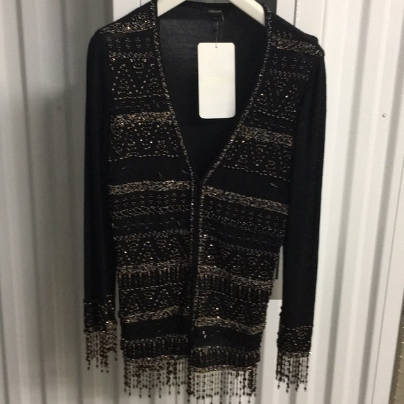 Escada beaded black cardigan - Picture 2 of 8
